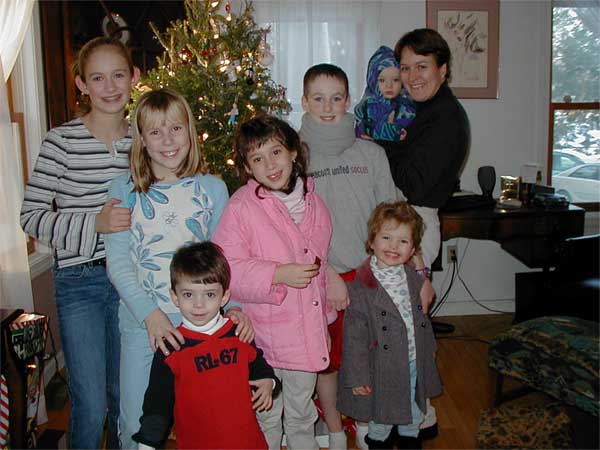 Cousins at Christmas 2002.