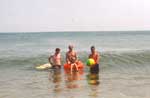 Todd, Doss, Sarah and Ray at Kitty Hawk, NC.