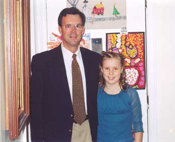 Ray and Sarah before the Hampton PTA Father - Daughter Dance. 