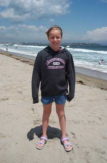 Sarah at Hampton Beach.