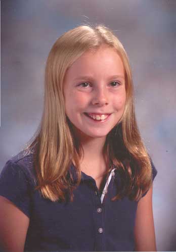 Sarah's 5th Grade school picture.