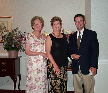 Jenny Carter, Candace Carter Miller and Ray Carter in August 2003.