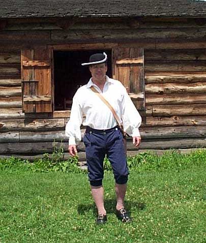 Ray at Fort at No. 4 in Charlestown, NH in July 2004.