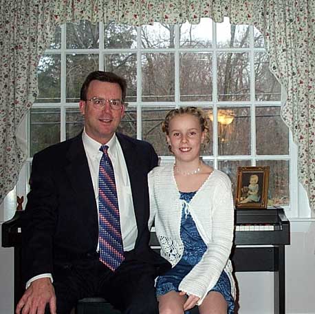 Ray and Sarah before the Hampton Father-Daughter Dance.