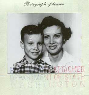 Passport photo from 1959.