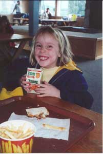 Sarah at Tenney Mountain, February 2000