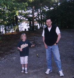 Sarah and Ray at Exeter Sportsman's Club Fishing Derby